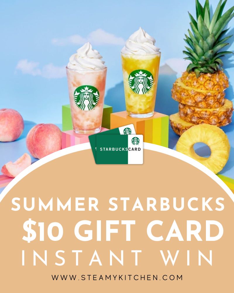$10 Summer Starbucks Gift Card Instant WinEnds in 5 days.