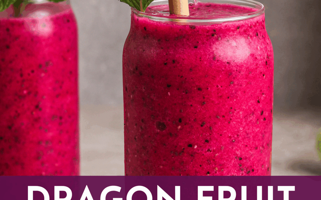Dragon Fruit Chill Smoothie with Hibiscus & Coconut
