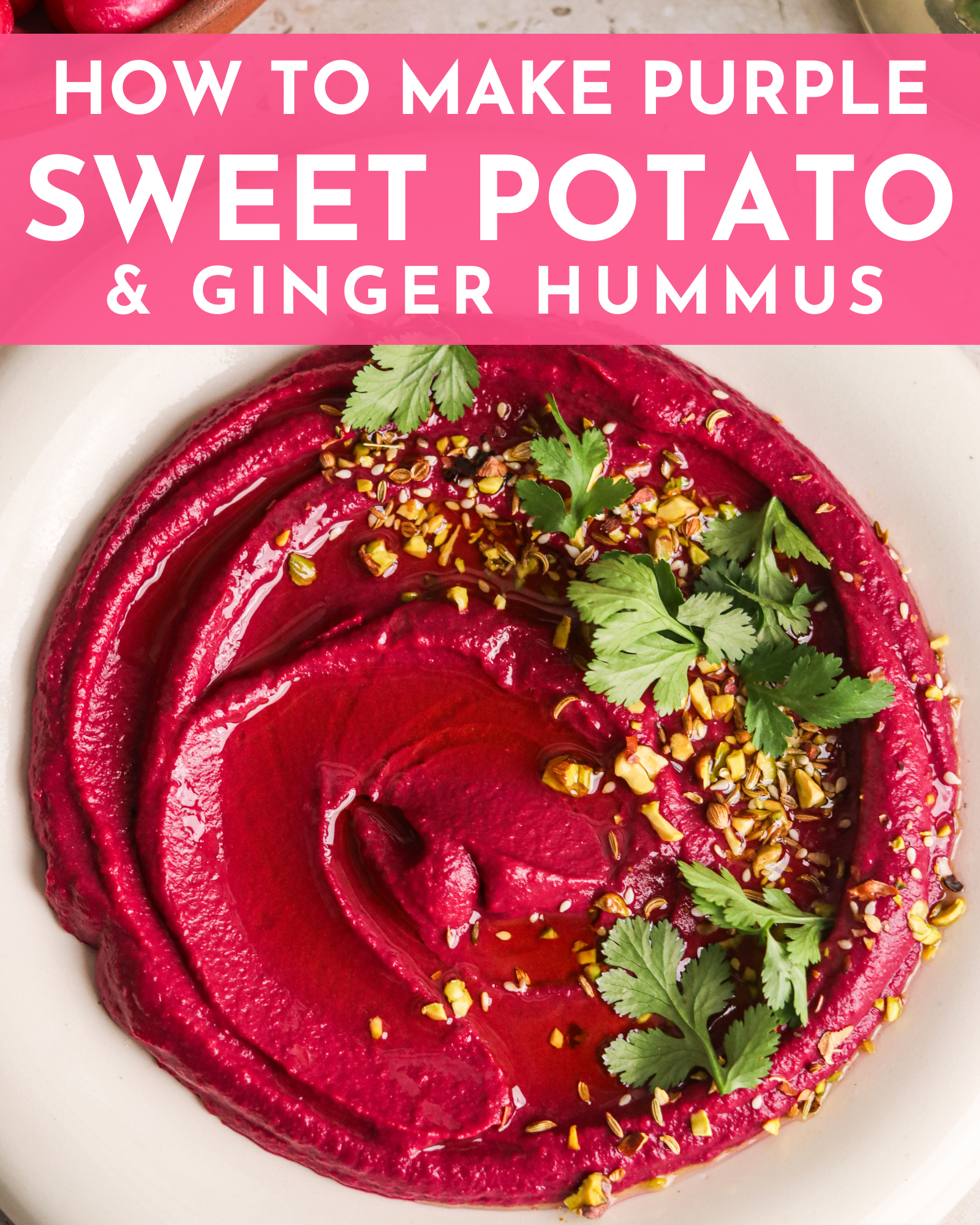 Purple Sweet Potato Hummus